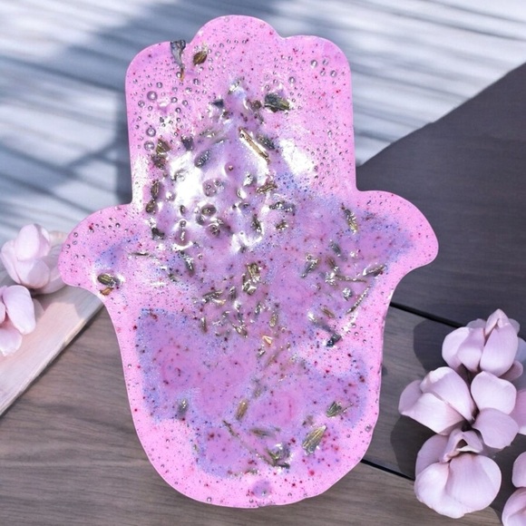 Jasmine lavender soap handmade 4x2inch 6oz donkey milk based with REAL lavender - Picture 3 of 3